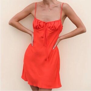 Ciao Lucia Red Mini Slip Dress